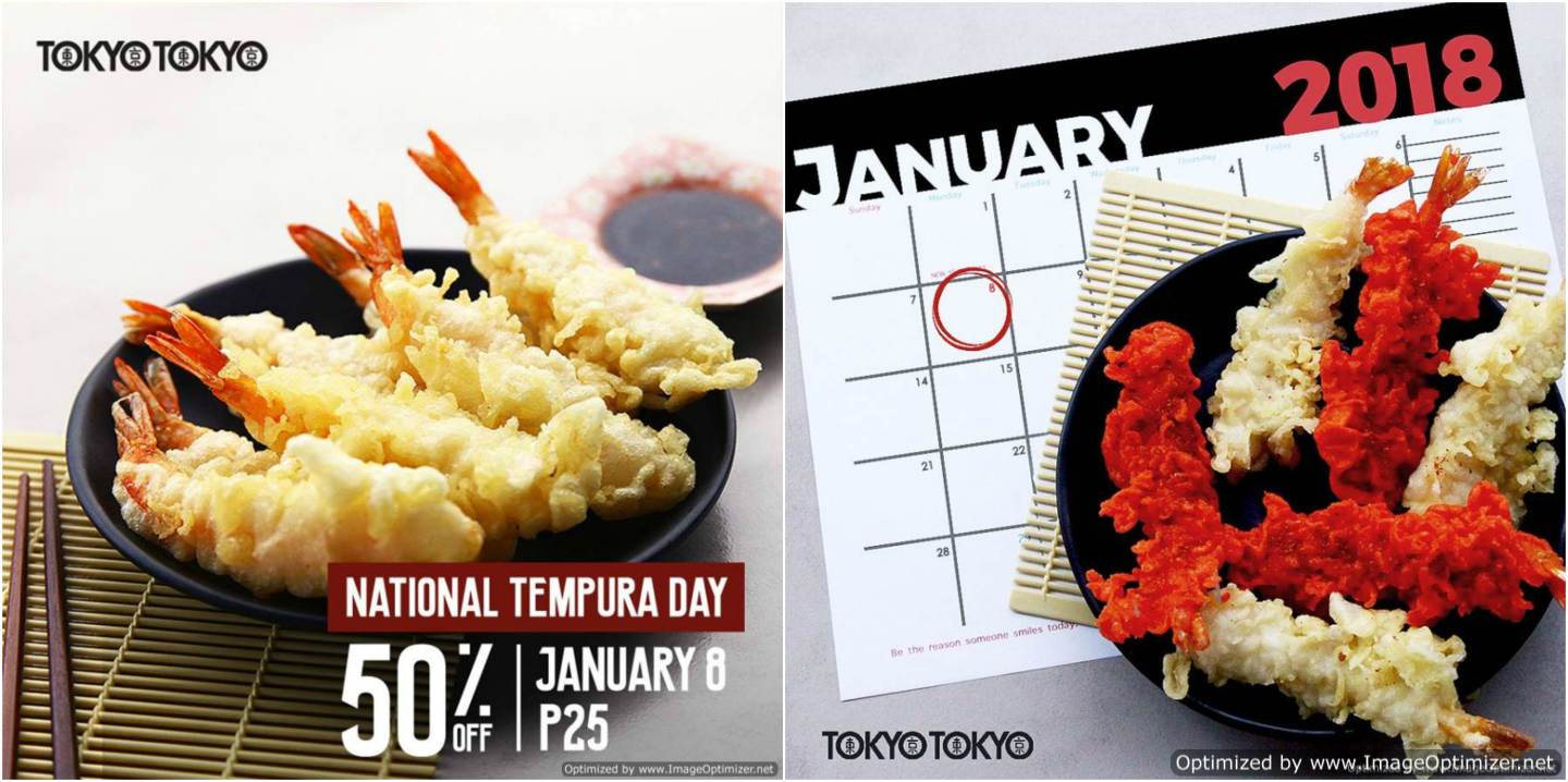 Tokyo Tokyo's National Tempura Day Promo