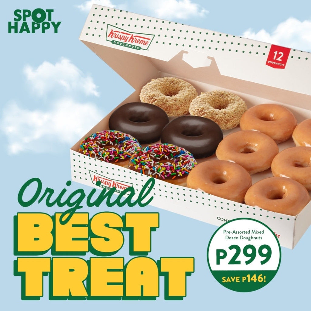 Save ₱146 on Krispy Kreme Original Best Treat and More! Krispy Kreme Original Best Treat