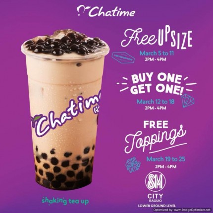 Chatime SM Baguio Opening Promos