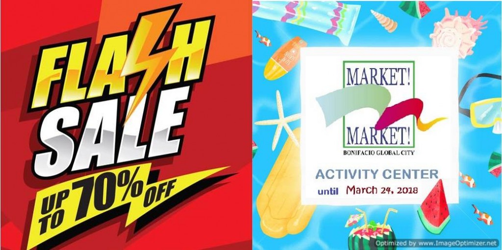 Up to 70% OFF at the Flash Sale in Market! Market! until March 24, 2018 Flash Sale in Market! Market!