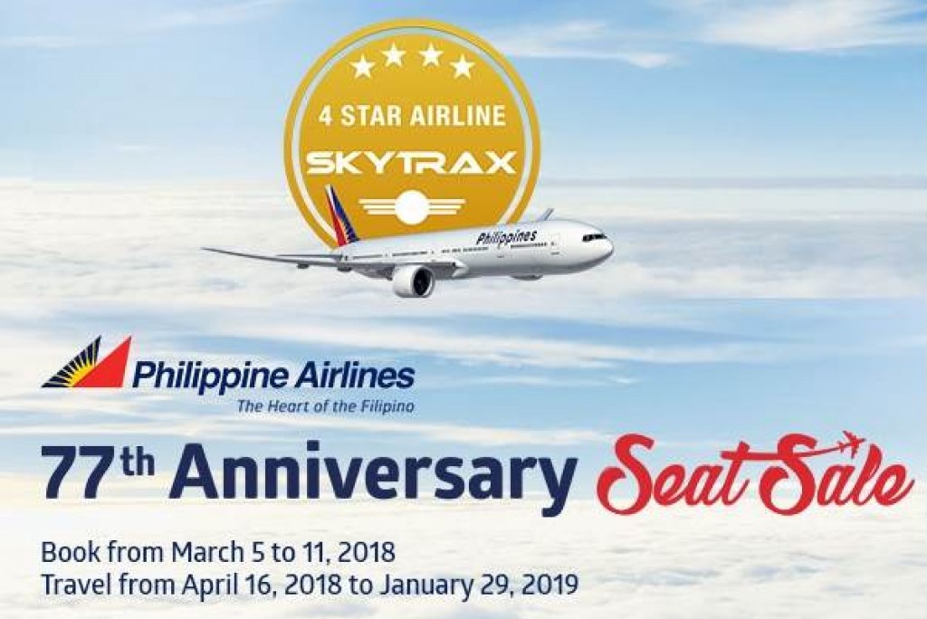 As Low as Php77 on Selected Destinations at Philippine Airlines 77th