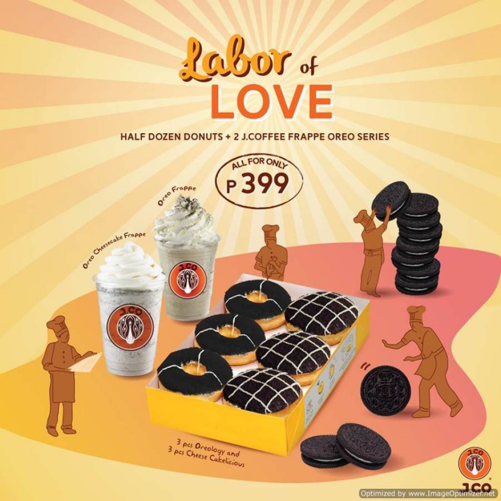J.CO Labor of Love - A Labor Day Blowout from April 25 – May 1, 2018 J.CO Labor of Love