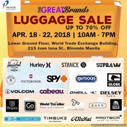 The Great Brands’ Luggage Sale – April 18-22, 2018 – PROUD KURIPOT