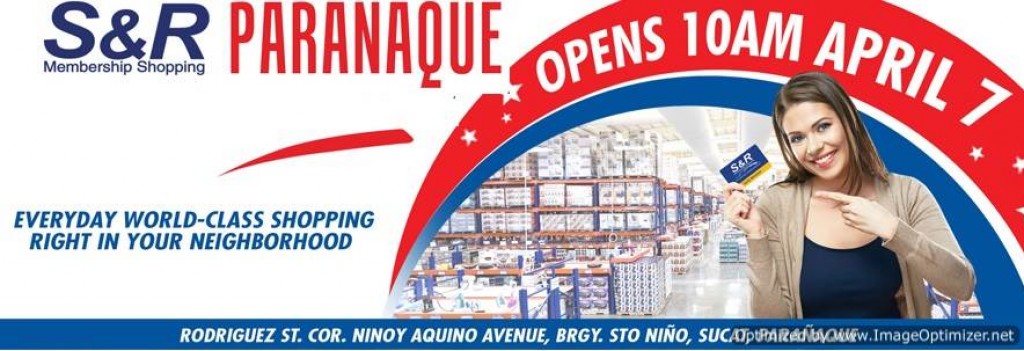 Buy 1 Take 1, Up to 50% OFF and More at S&R Parañaque Grand Opening Day Sale- April 7, 2018 S&R Parañaque Grand Opening
