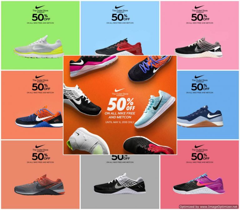 50% OFF on ALL Nike Free and Metcon at The Outlet Store Riverbanks ...