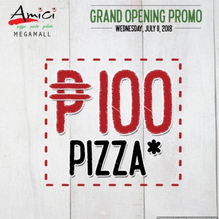 Php100 Pizzas All Day