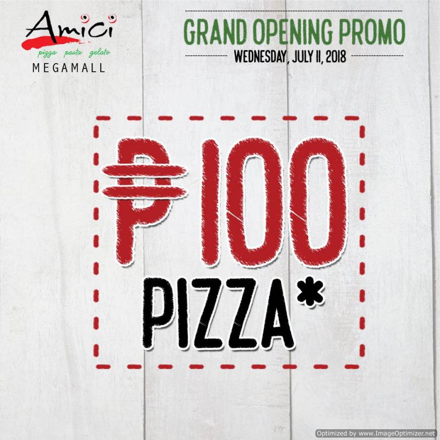 Php100 Pizzas All Day
