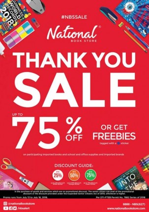 National Bookstore THANK YOU Sale