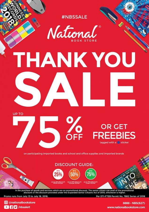 National Bookstore THANK YOU Sale