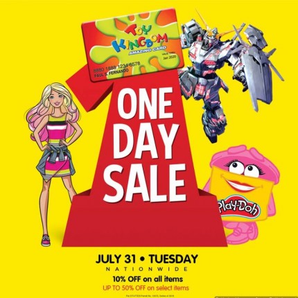 Toy Kingdom ONE Day Sale