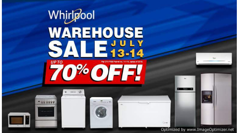 Whirlpool Warehouse Sale 2018