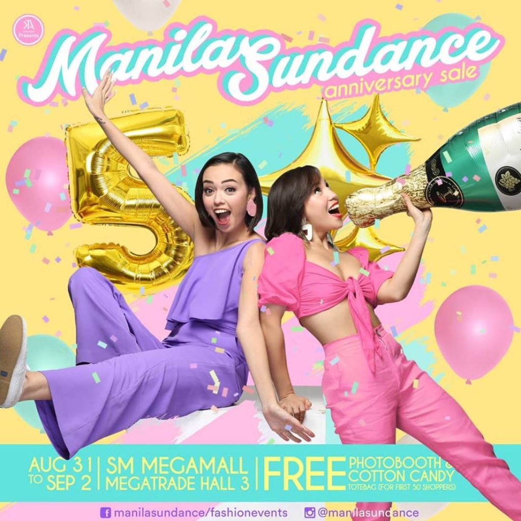 Manila Sundance Anniversary Sale until Sept. 2, 2018 Manila Sundance Anniversary Sale