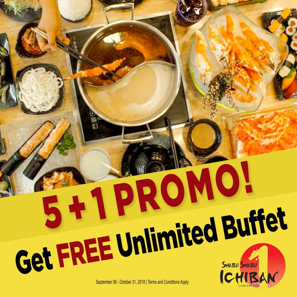 Shabu-Shabu Ichiban 5+1 Promo