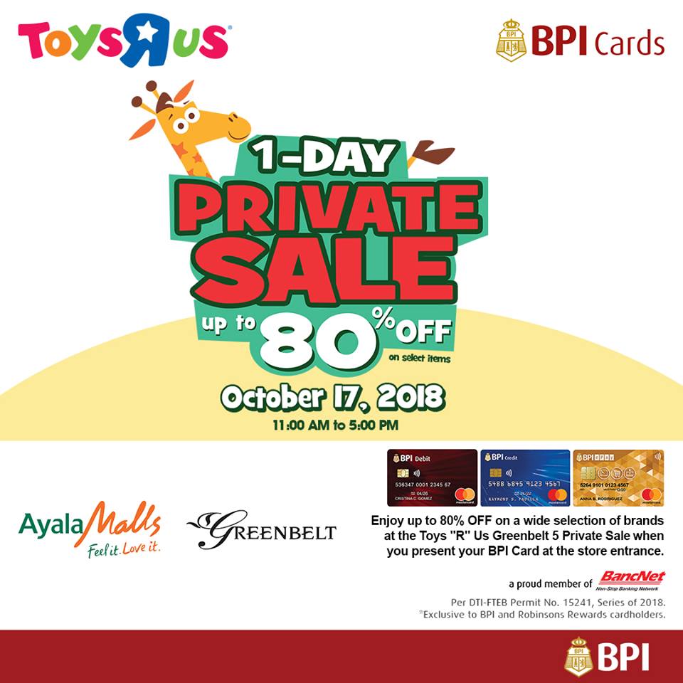 Toys R Us 1-Day Private Sale at Greenbelt 5