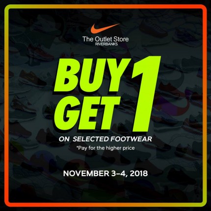 Nike Outlet Store Riverbanks' Buy 1 Get 1 Promo