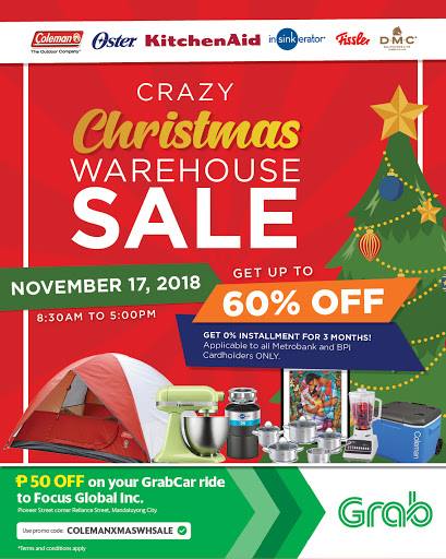 Crazy Christmas Warehouse Sale 2018
