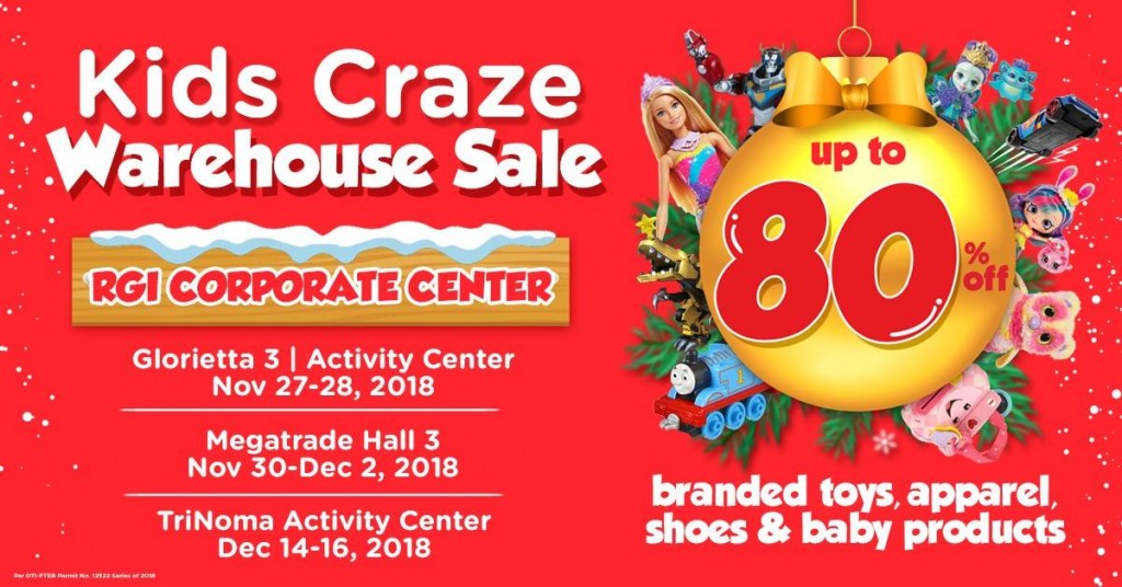 KIDS CRAZE Warehouse Sale 2018 - Nov and Dec Events KIDS CRAZE Warehouse Sale 2018