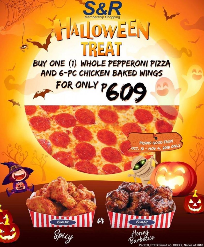 S&R Halloween Treat 2018 Until November 4 S&R Halloween Treat 2018