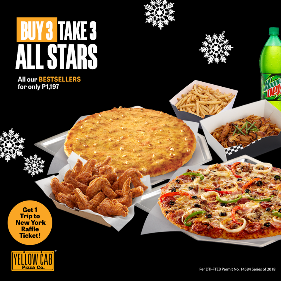 Yellow Cab Pizza's Buy 3 Take 3 All Stars