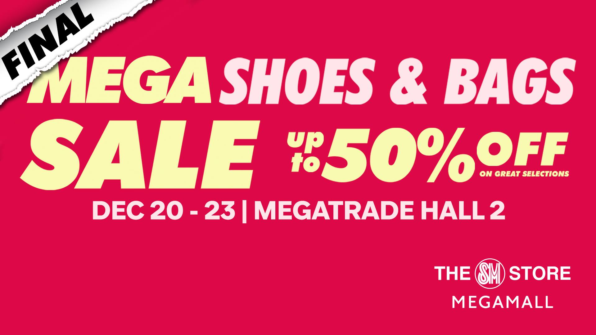 Final Mega Shoes and Bags Sale