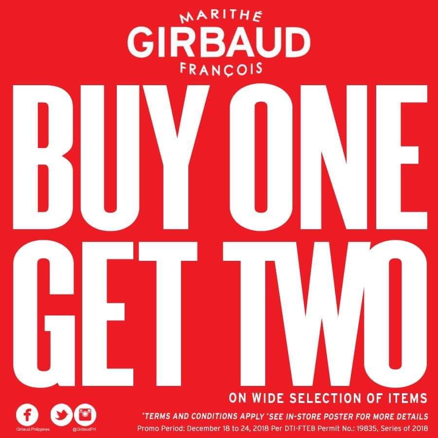 Girbaud Buy 1 Get 2 Promo