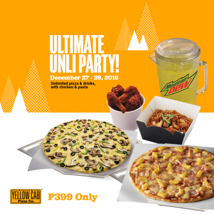 ellow Cab Pizza's Extended Ultimate Unli Party