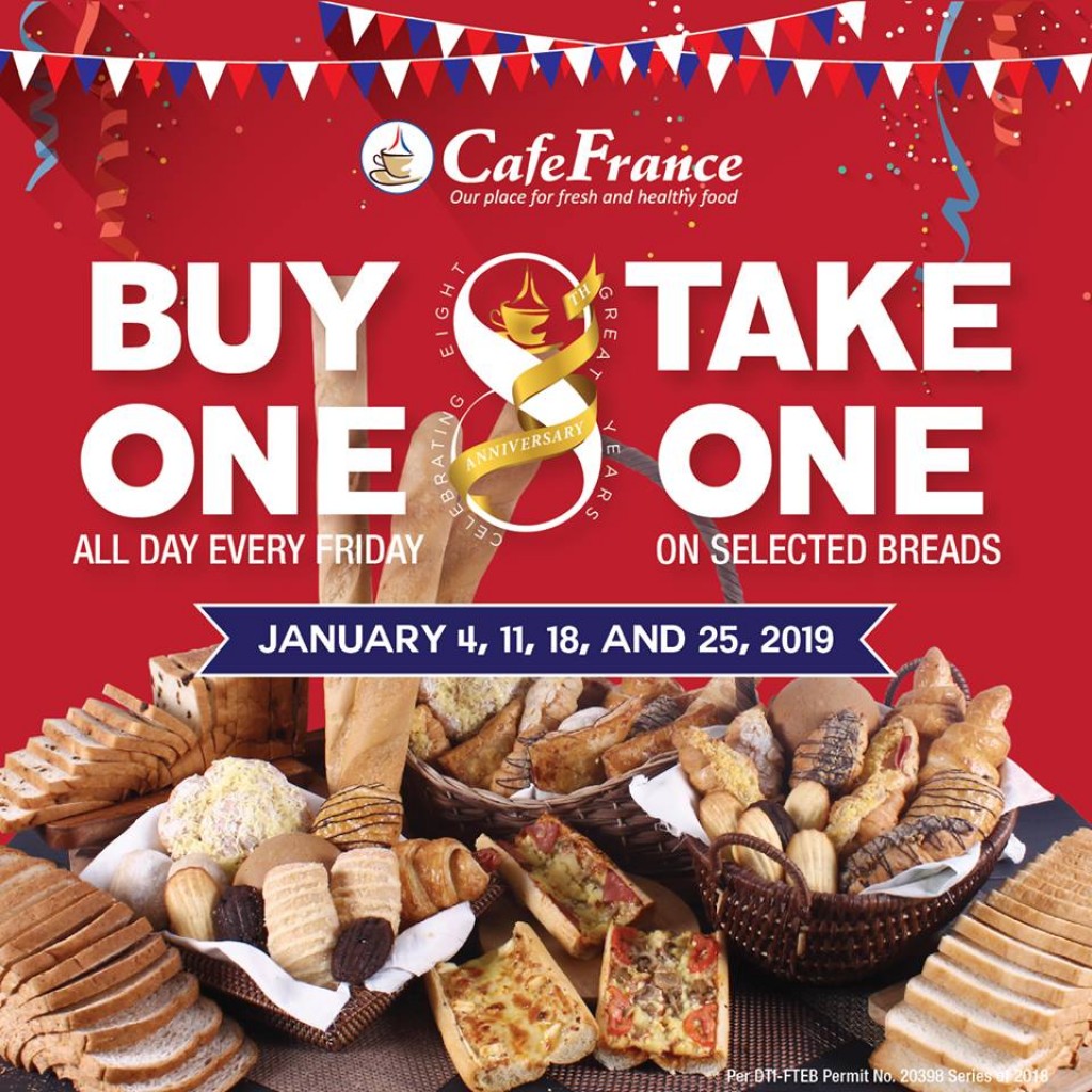 Buy 1 Take 1 All Fridays Promo