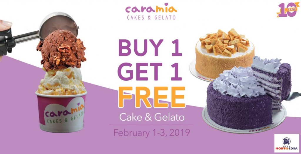 Cara Mia Buy 1 Get 1 FREE at SM North Edsa - Feb 1 to 3, 2019 Cara Mia Buy 1 Get 1 FREE at SM North Edsa