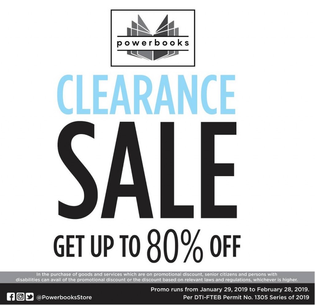 Powerbooks Store Clearance Sale 2019 until February 28 ONLY Powerbooks Store Clearance Sale 2019