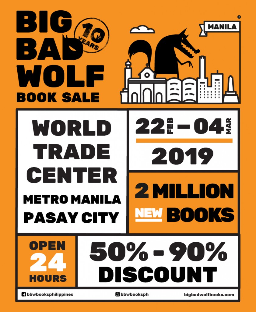 Big Bad Wolf Book Sale Manila on February - March 2019 Big Bad Wolf Book Sale Manila