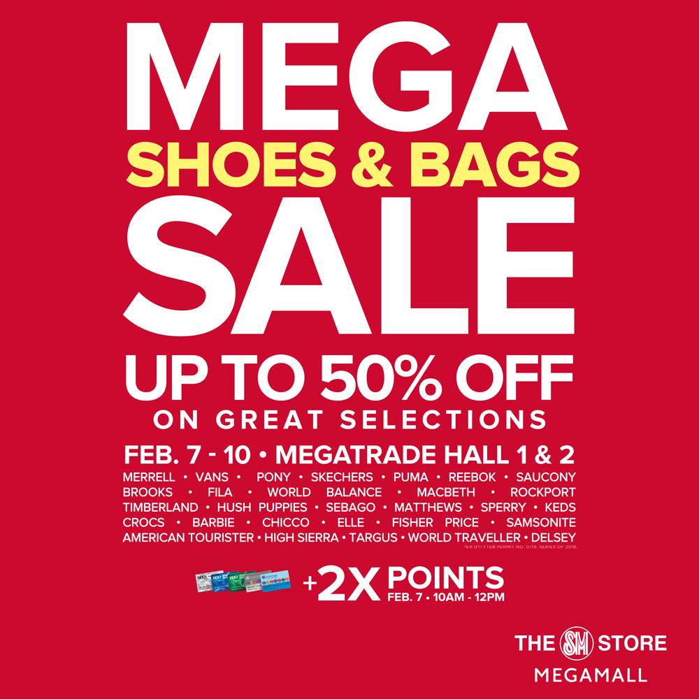 Mega Shoes and Bags Sale for February 2019