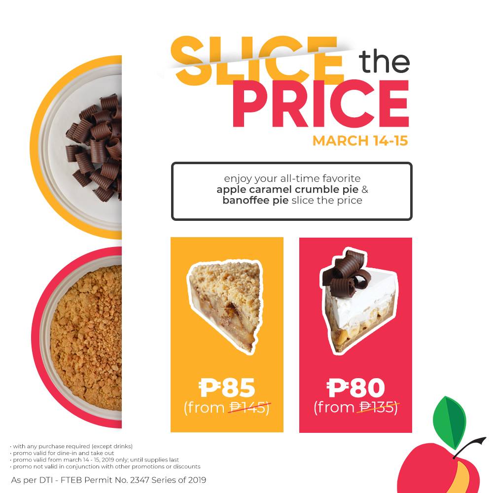 Banapple's Slice the Price Promo