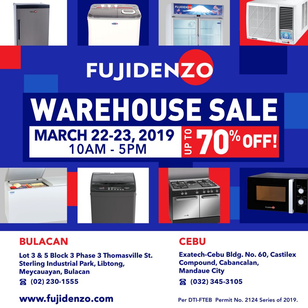 Appliance Warehouse Sale 2019