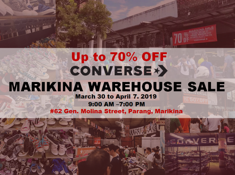 Converse Marikina Warehouse Sale 2019 