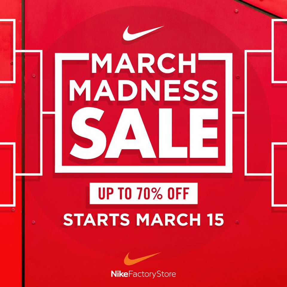 March Madness Sale 2019 at Nike Factory Stores