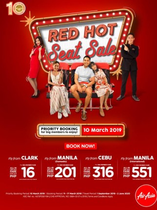 Air Asia Red Hot Sale 2019