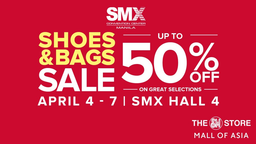 SMX Shoes and Bags Sale for April 21019 - Up to 50% OFF SMX Shoes And Bag Sale April 2019 1024x576