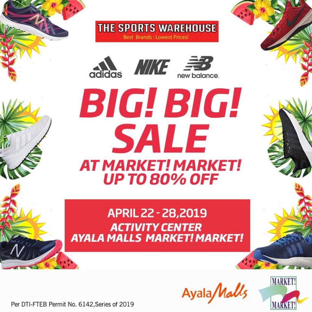The Sports Warehouse Big! Big! Sale - April 22 - 28, 2019 The Sports Warehouse Big! Big! Sale
