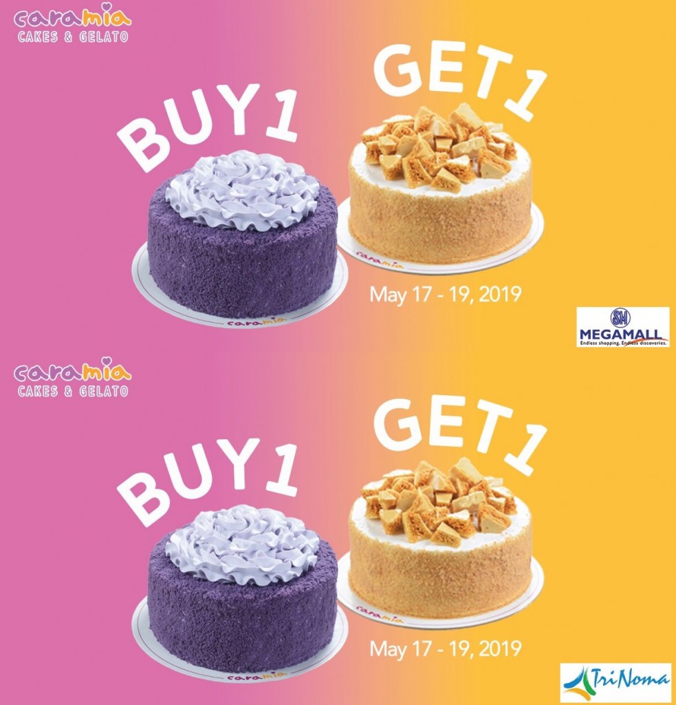 Cara Mia Buy 1 Get 1 FREE Promos for May 2019 - SM Megamall and TriNoma Cara Mia Buy 1 Get 1 FREE Promos