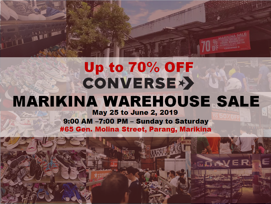 Converse Marikina Warehouse Sale 2019