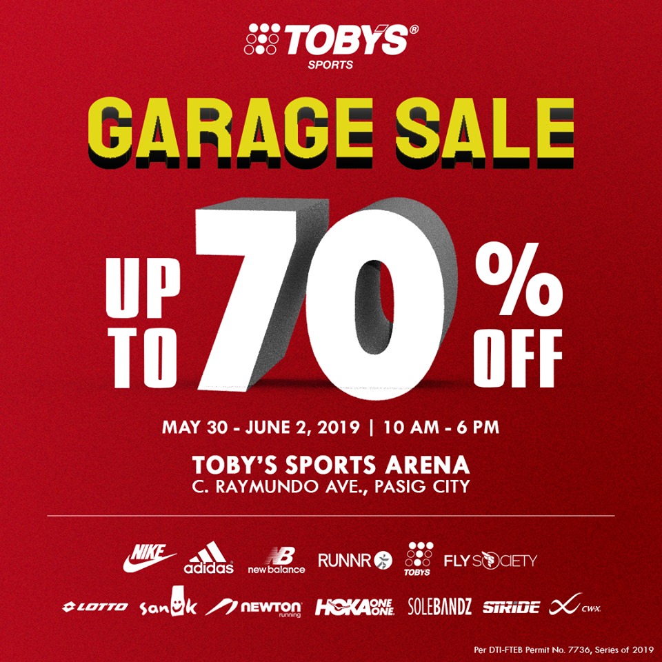 Toby’s Sports Garage Sale 2019