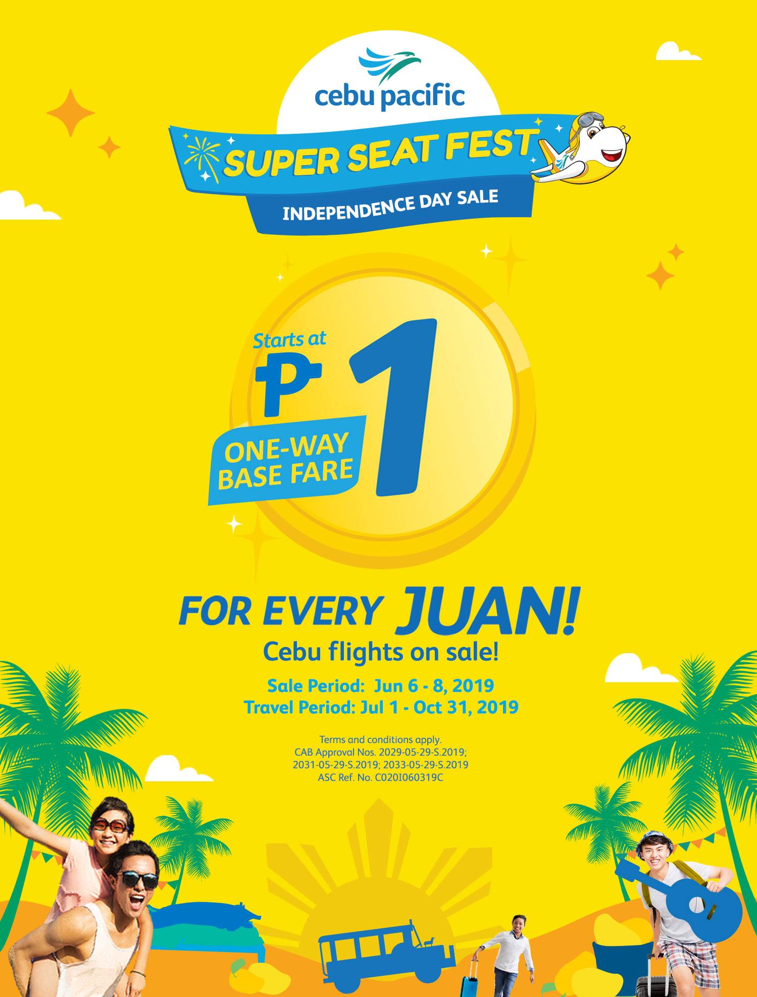 Cebu Pacific PISO FARE on Cebu Flights until June 8, 2019 Proud Kuripot