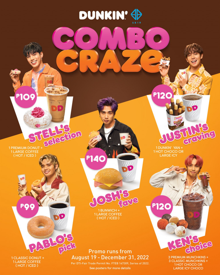 Dunkin’ Donuts SB19 Combo Craze and ShareABundle Promos PROUD KURIPOT