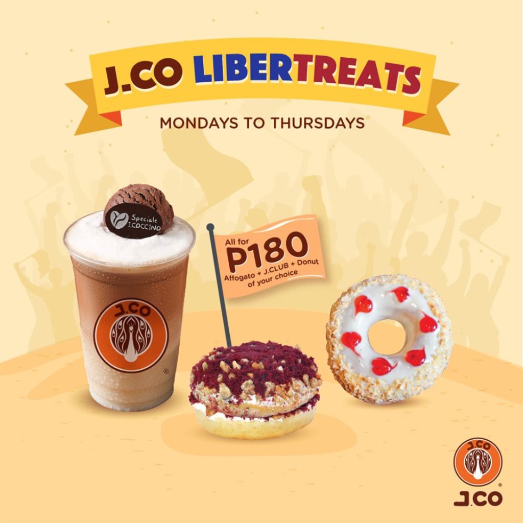 J.CO Libertreats Promo - Mon to Thurs of June 2019 J.CO Libertreats Promo