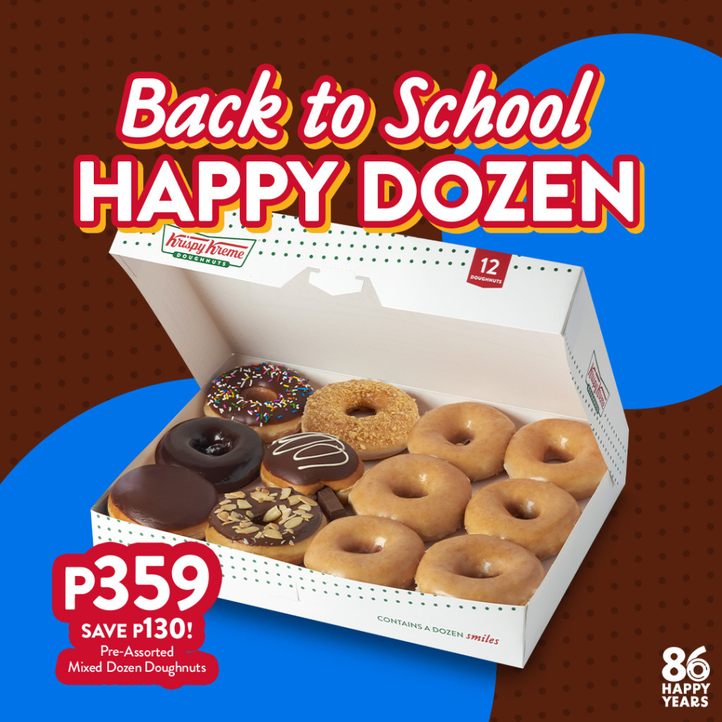 Save P130 on Krispy Kreme's Back to School Happy Dozen Krispy Kreme's Back to School Happy Dozen