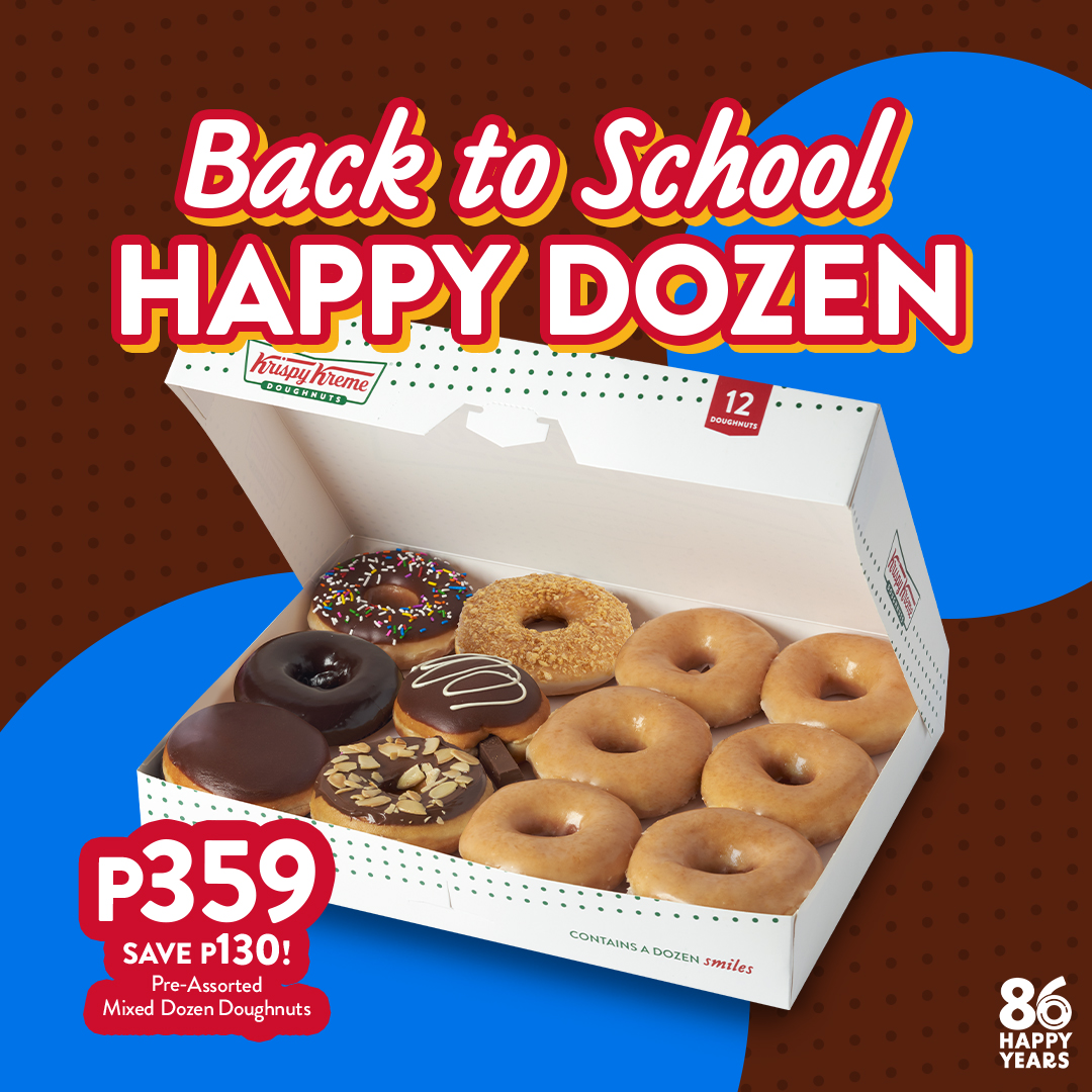 Krispy Kreme's Back to School Happy Dozen