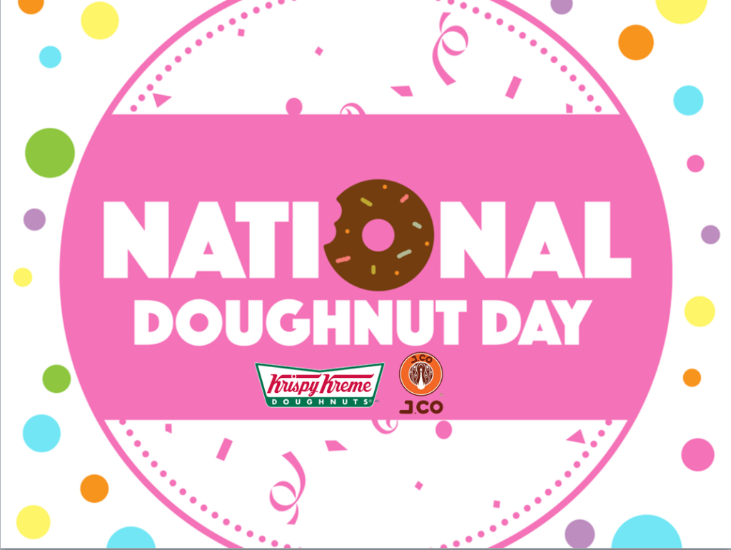FREE Donuts from JCO and Krispy Kreme - National Doughnut Day 2019 Treats - June 7 ONLY FREE Donuts from JCO and Krispy Kreme