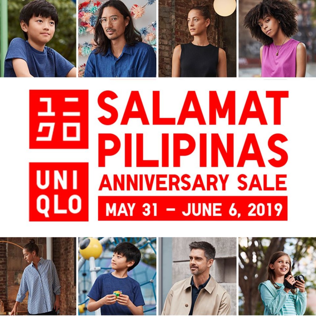Uniqlo Salamat Pilipinas Anniversary Sale until June 06, 2019 Uniqlo Salamat Pilipinas Anniversary Sale