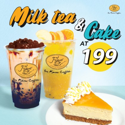 Figaro’s Milktea and Cake Promo for Php199 - PROUD KURIPOT