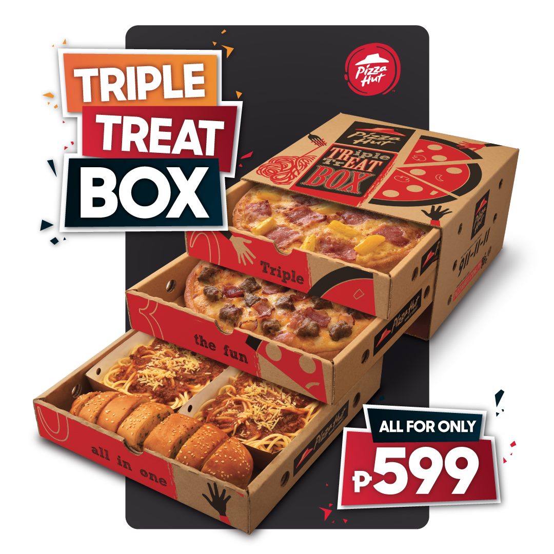 Pizza Hut's Triple Treat Box for ONLY Php599